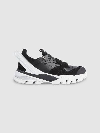 Calvin Klein Cipők HU035775 | Calvin Klein Bőr Chunky Női Sportcipő Fekete